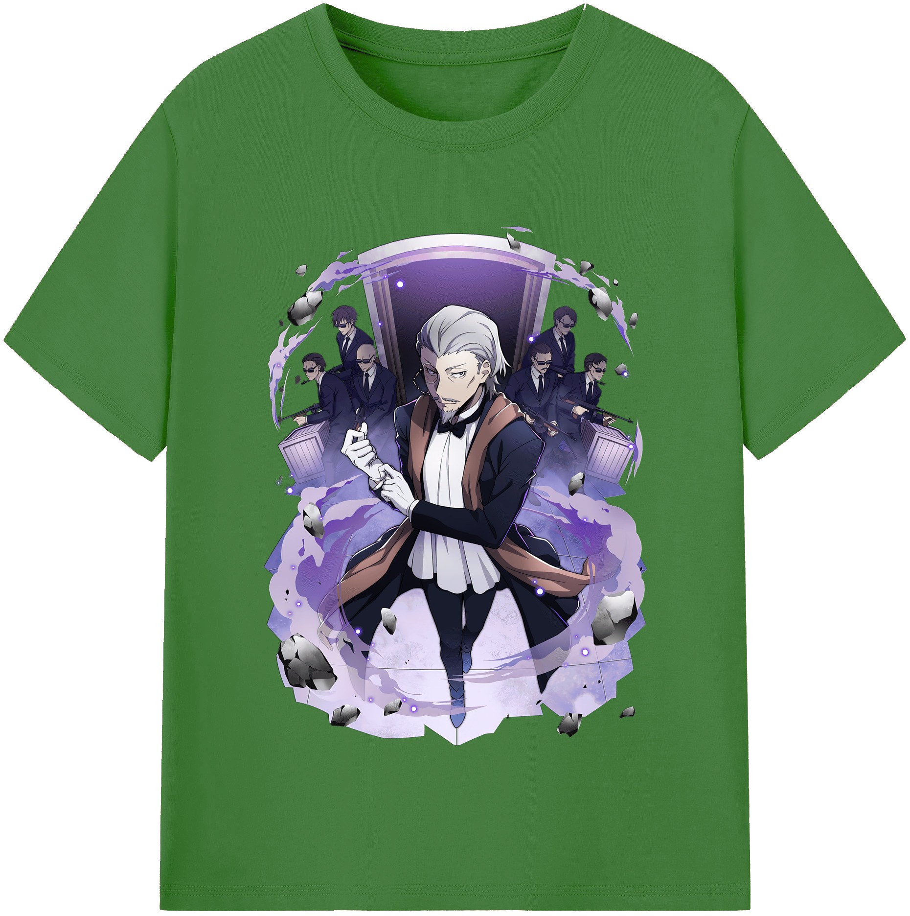 （画像用） 文豪ストレイドッグス Bungo Stray Dogs レディースカジュアルプリントTシャツ（綿100％）